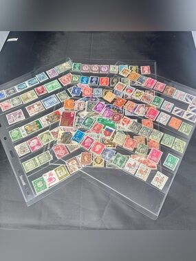 Vintage European Postage Stamp Collection 135+ France Germany Great Britain UK
